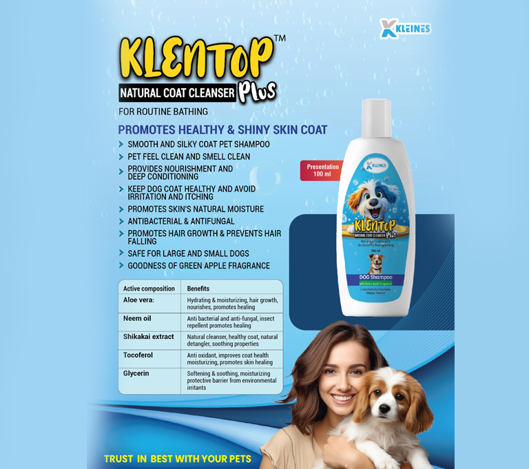 Natural coat cleanser for pets made with organic ingredients, ensuring gentle care and a shiny, healthy coat.